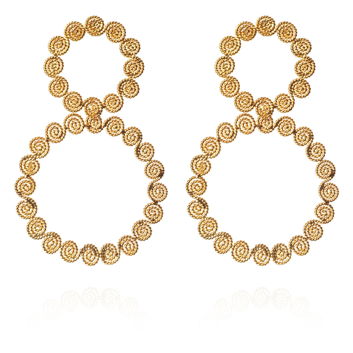 TROPICALIA DOUBLE HOOPS