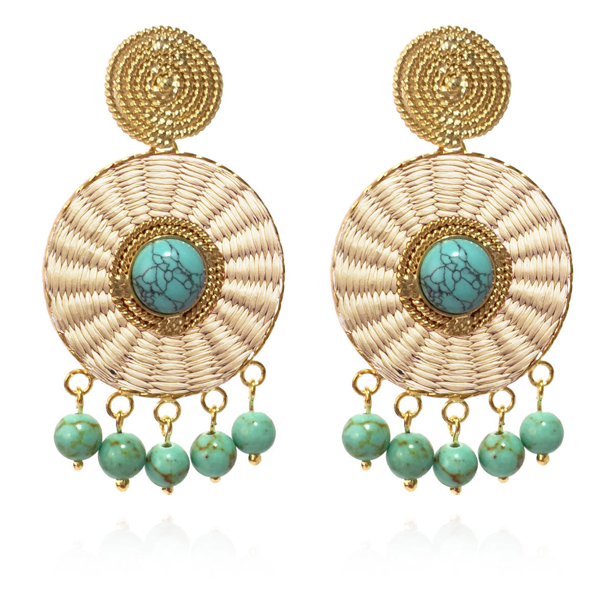 IRACA LUCKY EYE NUDE EARRINGS