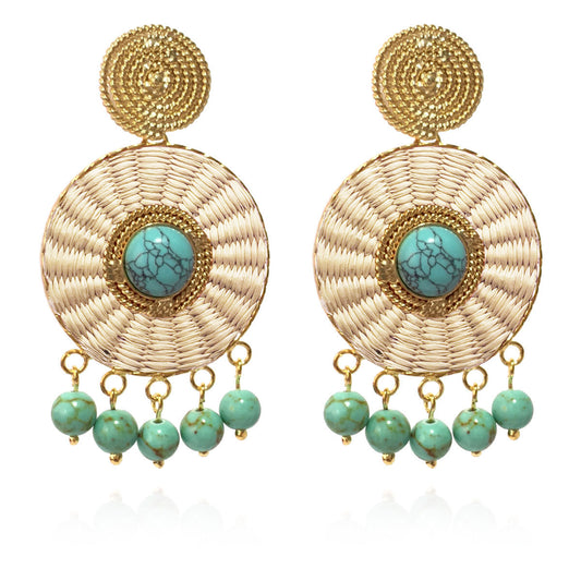 IRACA LUCKY EYE NUDE EARRINGS