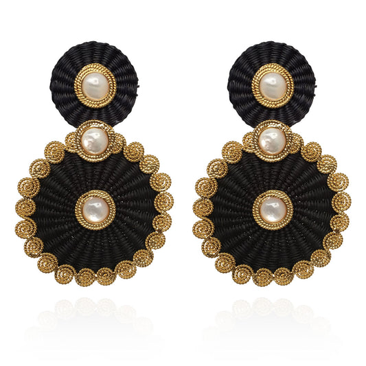 TROPICALIA IRACA BLACK EARRINGS