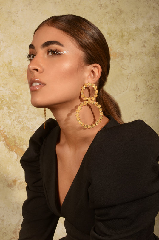 TROPICALIA DOUBLE HOOPS