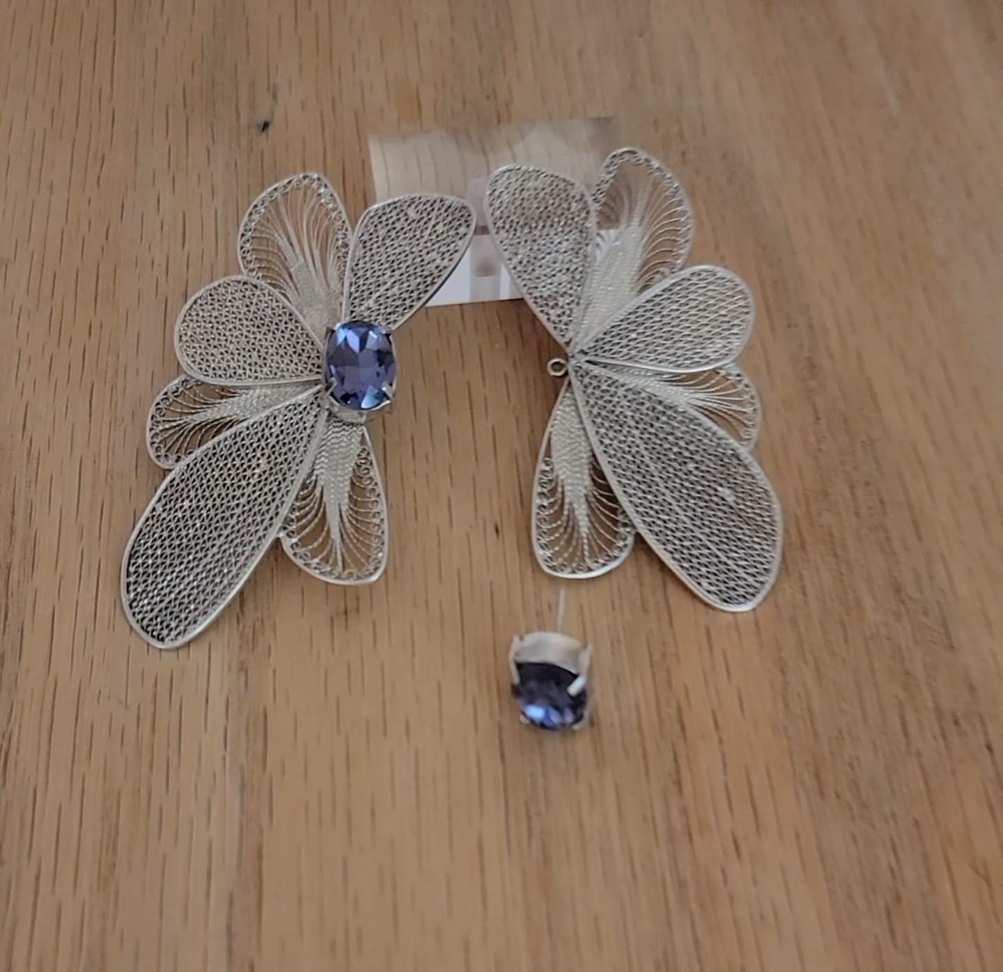 Monarch Butterfly Filigree Earrings - Modular