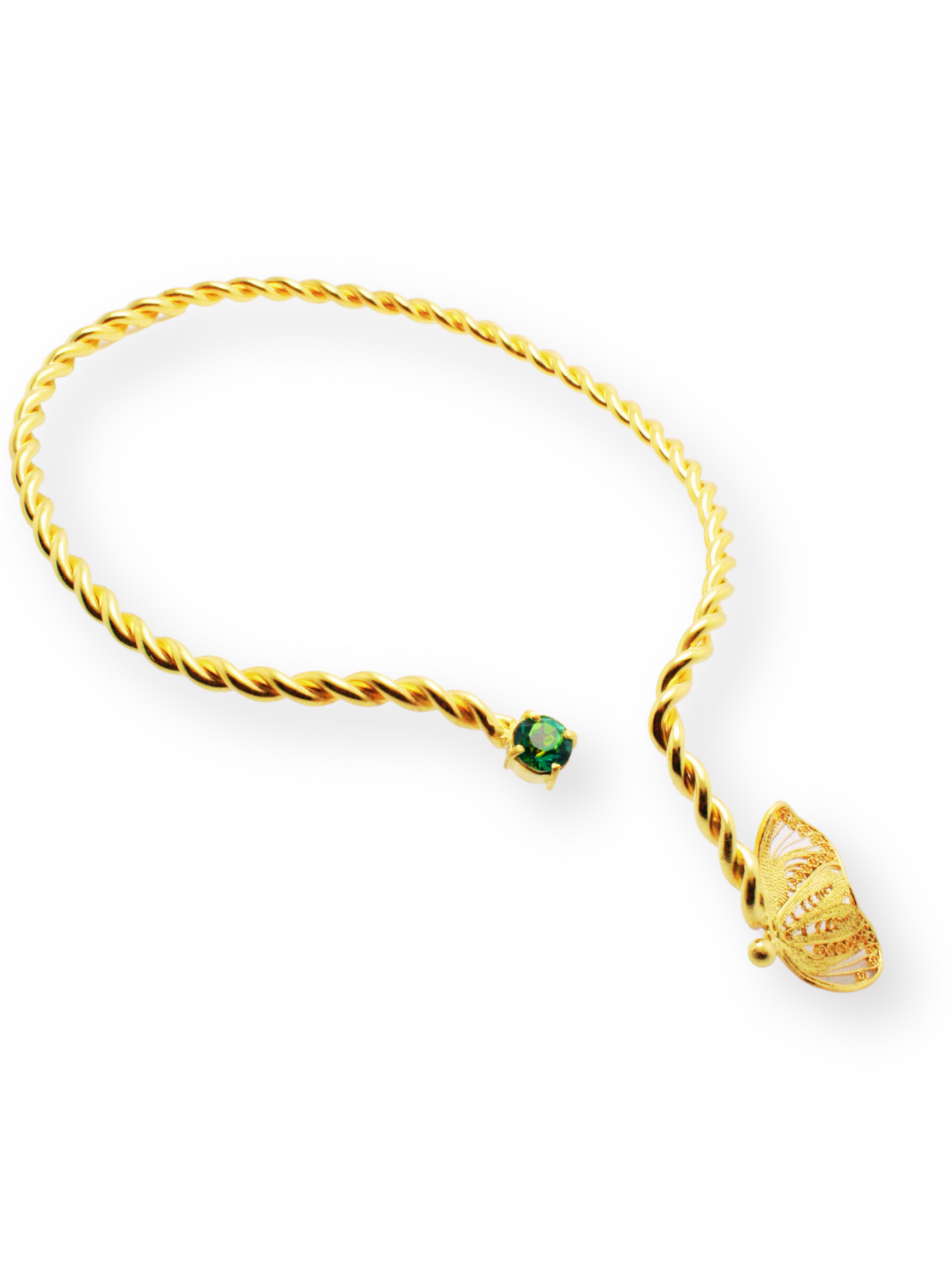 Fluttering Serenity Filigree Choker