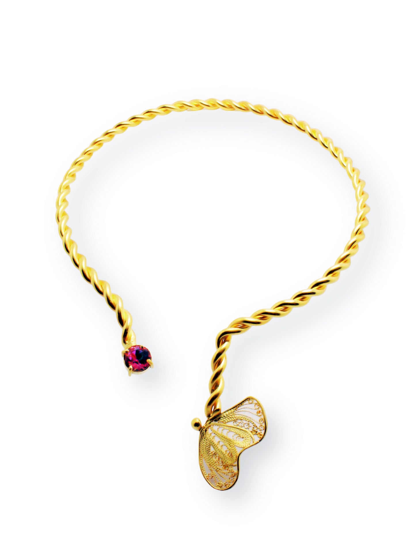 Fluttering Serenity Filigree Choker