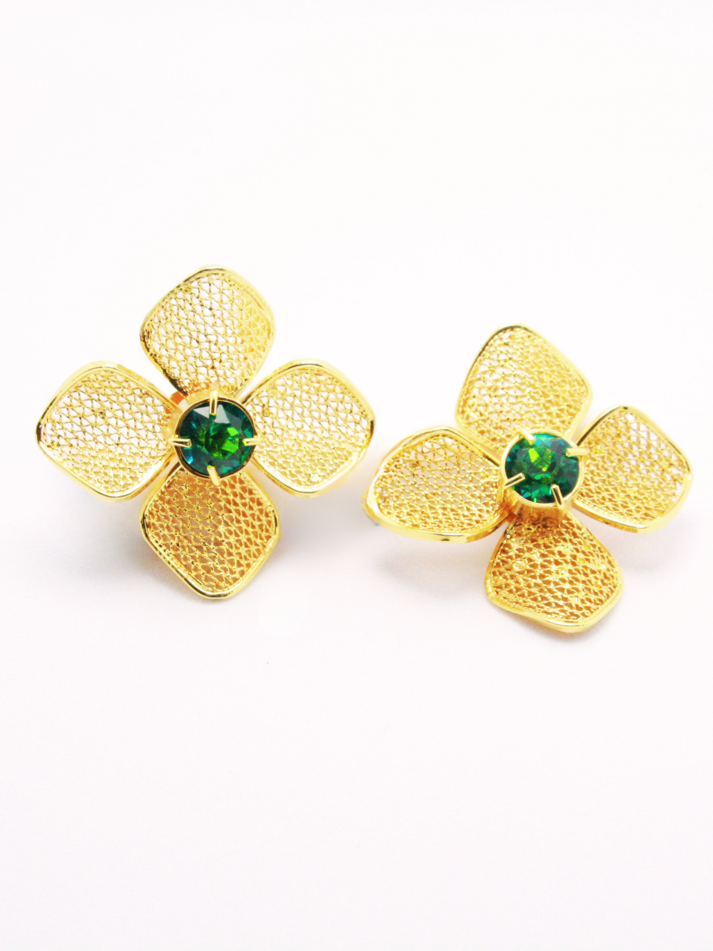 Clover Blossom Filigree Earrings - Modular