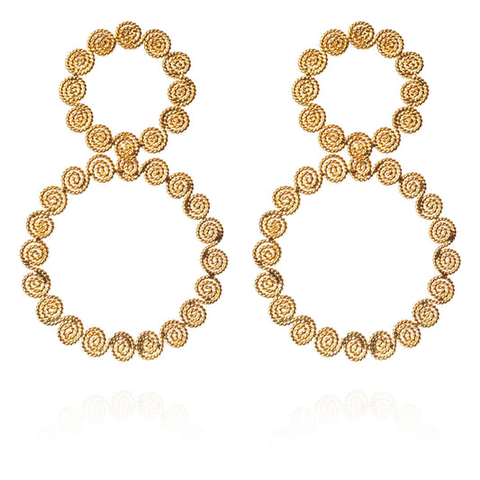 TROPICALIA DOUBLE HOOPS