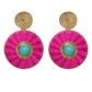 IRACA LUCKY EYE FUCHSIA EARRINGS